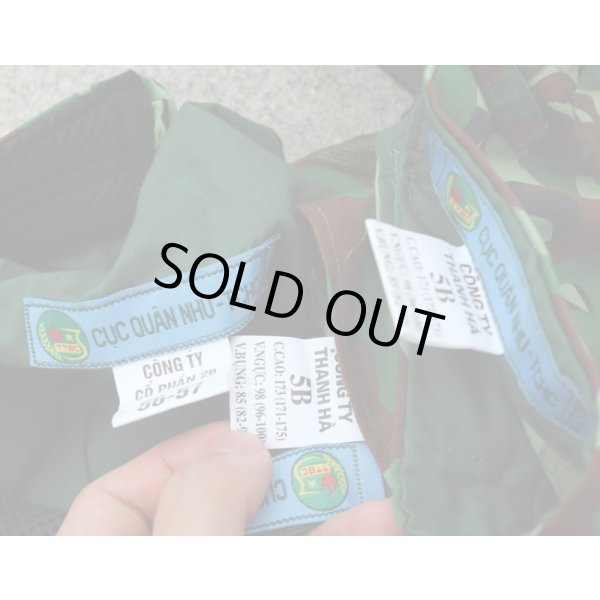 画像6: ベトナム軍 陸軍K17迷彩上下帽子セット5B新品 (6)