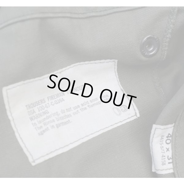 画像5: 米軍ベトナム戦争 消防隊 防火パンツ ライナー付40x31 (5)