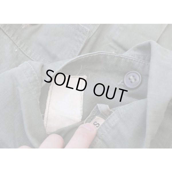 画像5: 第二次世界大戦 米軍M43 HBTカバーオールSMALL (5)