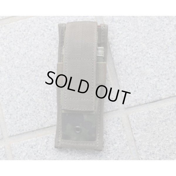 画像1: メーカー不明シングルピストルマガジンポーチ ドイツ連邦軍(ドイツ軍)フレクター迷彩 新品 (1)