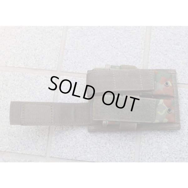 画像3: メーカー不明ダブルピストルマガジンポーチ ドイツ連邦軍(ドイツ軍)フレクター迷彩 新品 (3)