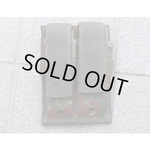 画像: メーカー不明ダブルピストルマガジンポーチ ドイツ連邦軍(ドイツ軍)フレクター迷彩 新品