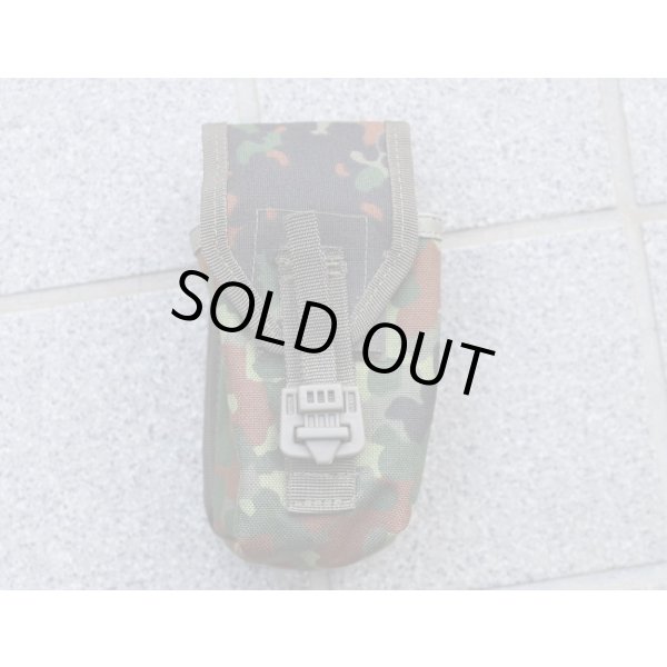 画像1: メーカー不明スモークグレネードポーチ ドイツ連邦軍(ドイツ軍)フレクター迷彩 新品 (1)