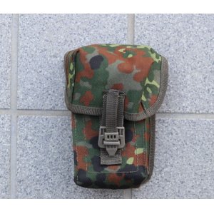 画像: メーカー不明G3マガジンポーチ ドイツ連邦軍(ドイツ軍)フレクター迷彩 新品