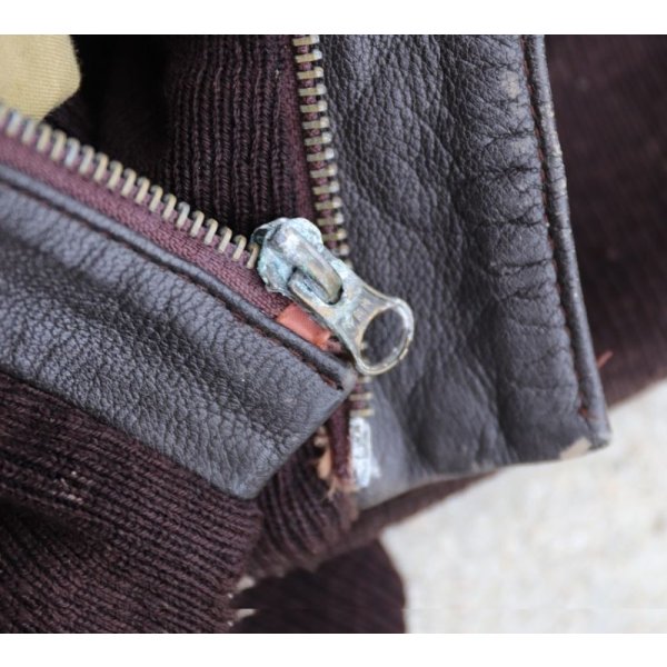 画像8: 米軍放出A2フライトジャケット44R (8)