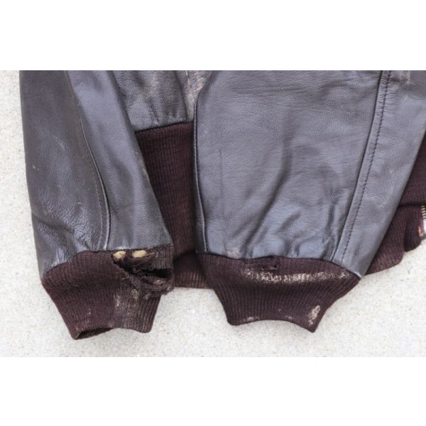 画像11: 米軍放出A2フライトジャケット44R (11)