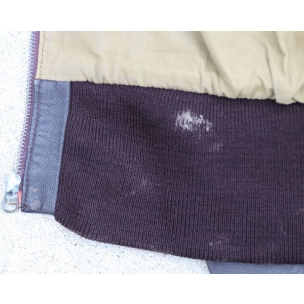 画像9: 米軍放出A2フライトジャケット44R (9)