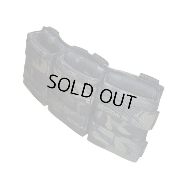 画像3: LMG SMTトリプルオープントップマガジンポーチMULTICAM BLACK迷彩 新品 (3)