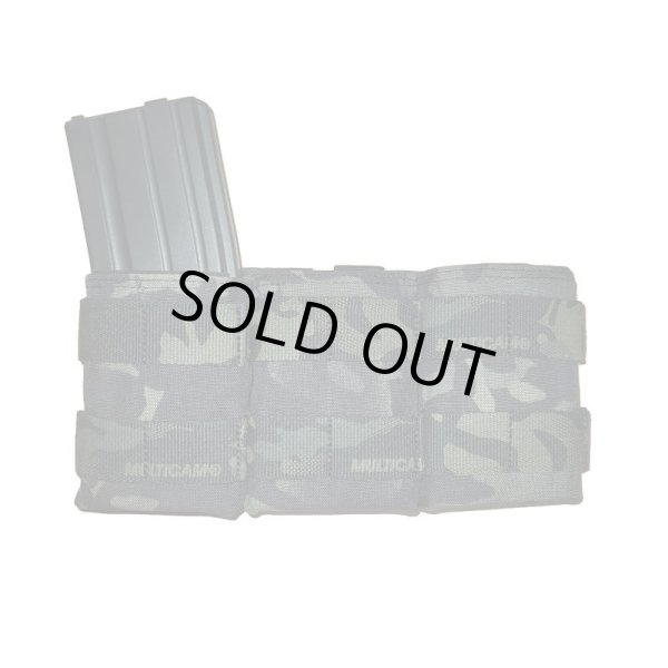 画像4: LMG SMTトリプルオープントップマガジンポーチMULTICAM BLACK迷彩 新品 (4)