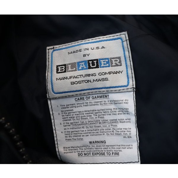 画像4: 米法執行機関放出BLAUER製 防寒ポリスジャケット34S (4)