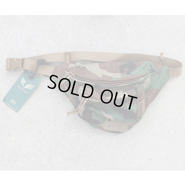 画像1: イーグル ファニーパック ウッドランド迷彩 新品 (1)