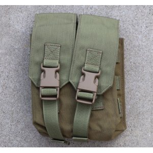 画像: 米軍放出イーグルDF-LCS型200rd SAWポーチ カーキ新品