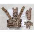 画像1: 米軍 米軍 米海兵隊ブラックホークUSMCホルスターキット ベレッタM92用CT（コヨーテタン）新品 (1)