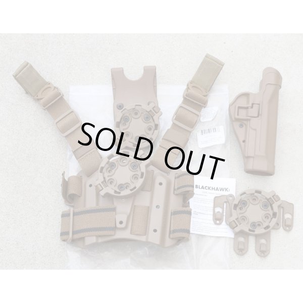 画像1: 米軍 米軍 米海兵隊ブラックホークUSMCホルスターキット ベレッタM92用CT（コヨーテタン）新品 (1)