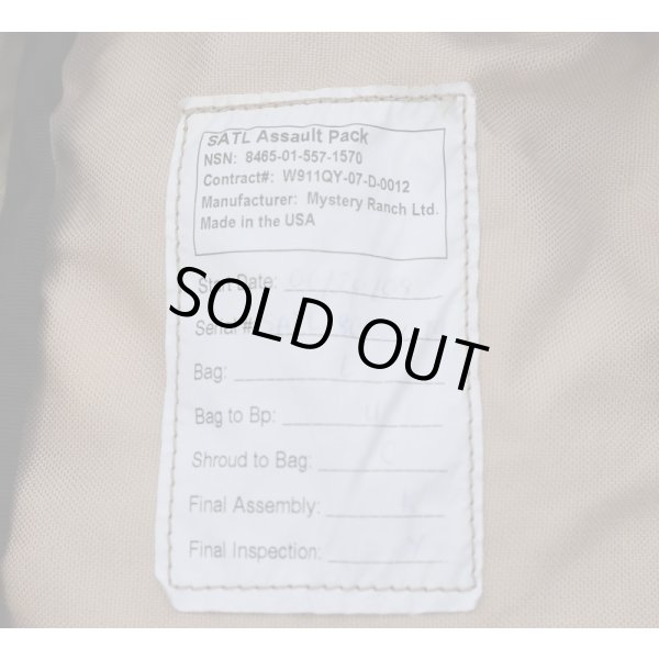 画像8: 米軍ミステリーランチSATLブリッジャーアサルトパック初期型コヨーテMEDIUM (8)