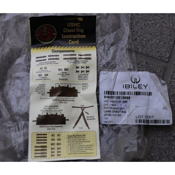 画像8: 米軍 米海兵隊USMCチェストリグCB(コヨーテブラウン)新品 (8)