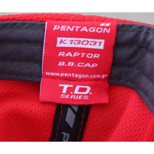 画像6: ペンタゴン ベースボールキャップ赤 新品 (6)