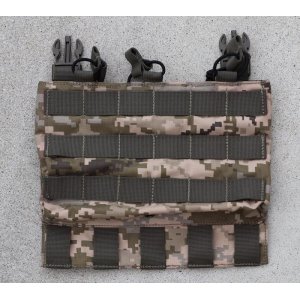 画像: 受注生産◆ウクライナ軍日本人義勇兵仕様 当店オリジナル品トリプルマガジンポーチプラカード新品