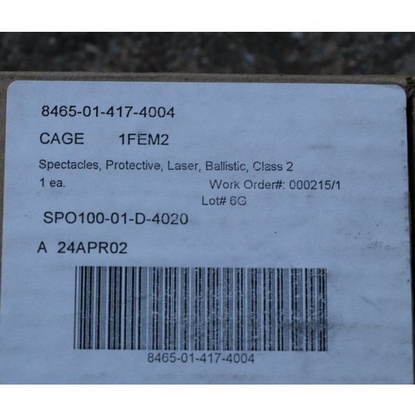 画像6: 米軍BLPS防護グラス グレーレンズ仕様ケース付き新品 (6)