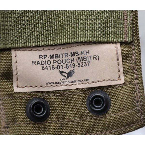 画像3: 米軍イーグルSFLCS MBITRラジオポーチ カーキ (3)