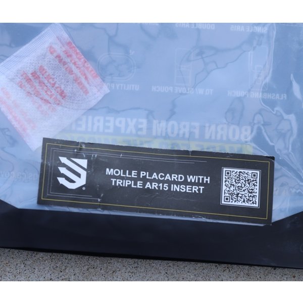 画像6: ブラックホークFoundationシリーズ カンガルーマガジンポーチ付きMOLLEプラカード黒 新品 (6)