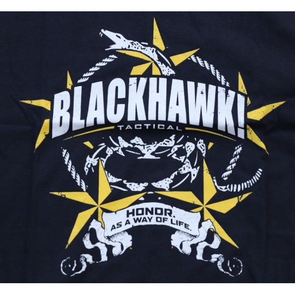画像4: 米軍放出ブラックホークTシャツ黒LARGE新品 (4)