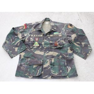 画像: フィリピン軍 戦闘服ジャケットDPM迷彩 陸軍第1スカウトレンジャー連隊用フルパッチ品
