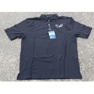 画像: イーグル ポロシャツ黒LARGE新品