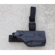 画像1: サファリランド6005レッグホルスター初期型 黒シュアファイア3Vライト付きベレッタM92用 新品 (1)