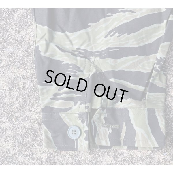 画像6: メーカー不明米軍・南ベトナム軍レプリカ品 戦闘服シャツ タイガーストライプ迷彩 新品 (6)