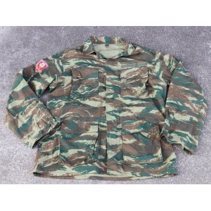 画像: ギリシャ軍ジャケット リザード迷彩リップ祖トップ生地タイプ歩兵部隊パッチ付XX-LARGE