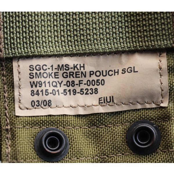 画像6: 米軍イーグルSFLCSスモークグレネードポーチ カーキ新品 (6)