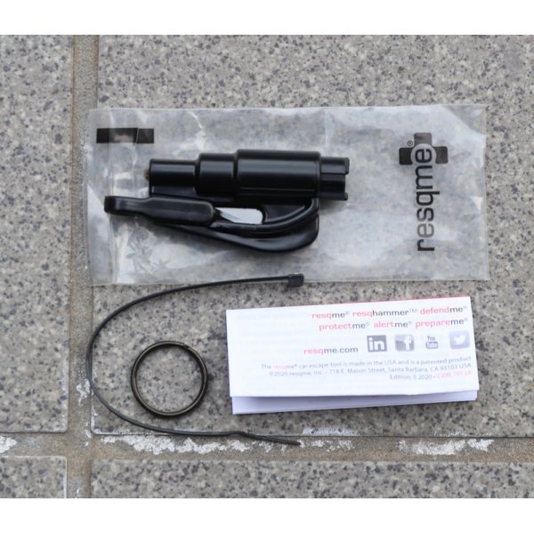 画像2: レスキューミー自動車用緊急脱出ルール黒 新品 (2)