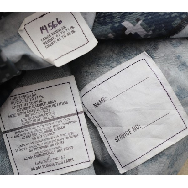 画像4: 米軍 米海軍 試作品NWU-DジャケットLARGE-REGULAR新品? (4)