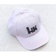 画像1: H&K製HKキャップ灰Xピンク新品 (1)
