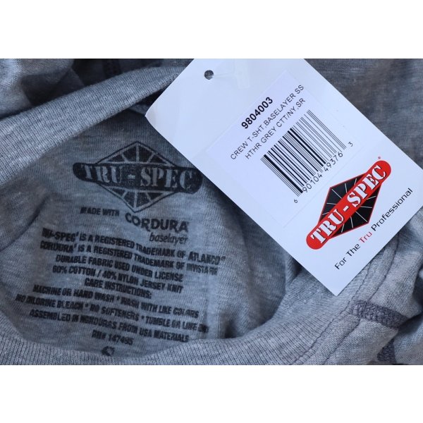 画像3: TRU-SPECベースレイヤーTシャツ グレー新品 (3)