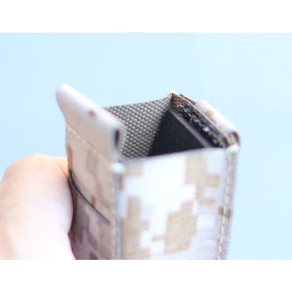 画像4: LMG SMPシングルオープントップピストルマガジンポーチAOR1迷彩 新品 (4)