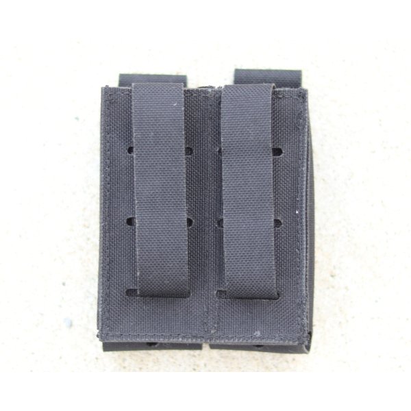 画像2: LMG SMDPダブルオープントップピストルマガジンポーチ黒 新品 (2)