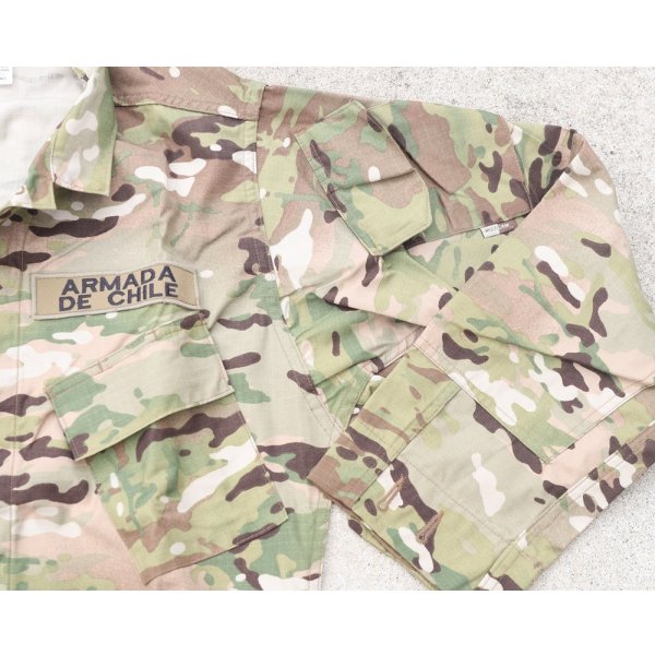 画像4: チリ軍 海軍TRU-SPEC戦闘服ジャケットMULTICAM迷彩SMALL-REGULAR新品 (4)