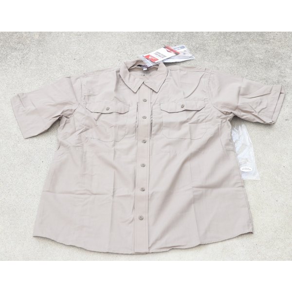 画像1: TRU-SPEC 24-7ウルトラライトドレスシャツ カーキLARGE-REGULAR新品 (1)