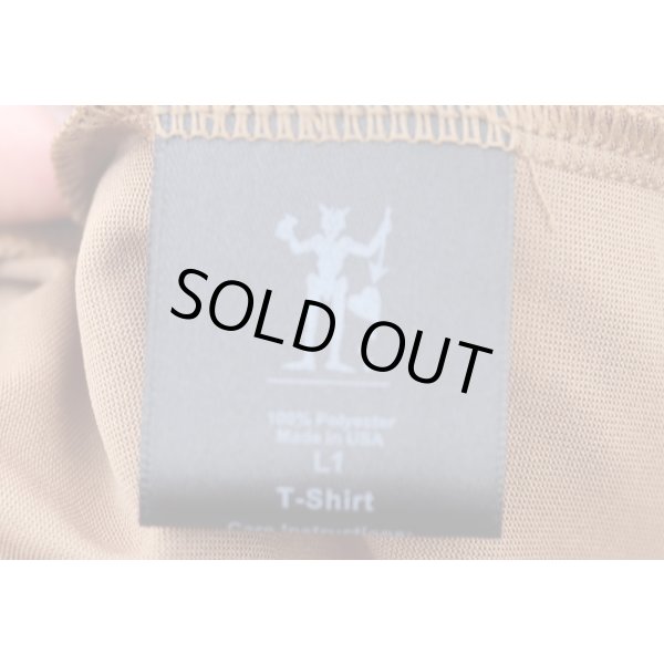 画像3: 米軍放出オークPCU Lv1 TシャツCB(コヨーテブラウン)SMALL新品 (3)