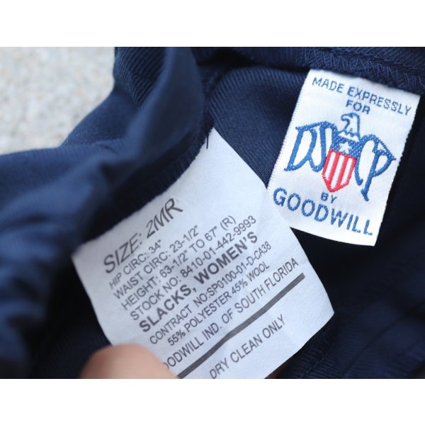 画像4: 米軍 米空軍女性用制服パンツ ブルー1620 2MR新品 (4)