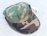 画像: 米軍 米海軍 八角帽ウッドランド迷彩MEDIUM新品