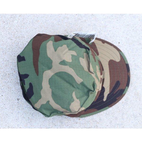 米軍 米海軍 八角帽ウッドランド迷彩MEDIUM新品 - ミリタリー
