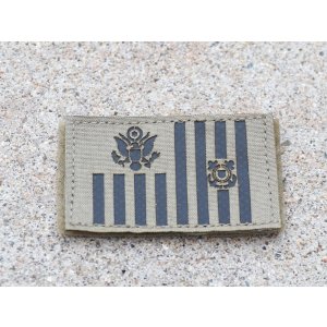 画像: LBT-1781RN米沿岸警備隊旗フラッグパッチ新品