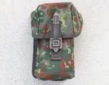 画像: メーカー不明G36ダブルマガジンポーチ ドイツ連邦軍(ドイツ軍)フレクター迷彩 新品