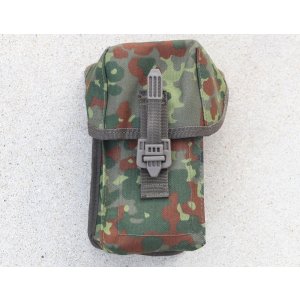 画像: メーカー不明G36ダブルマガジンポーチ ドイツ連邦軍(ドイツ軍)フレクター迷彩 新品