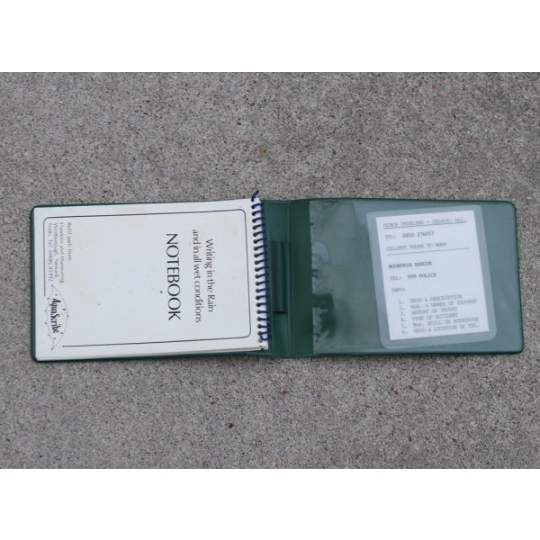 画像5: 英軍サンドハースト王立陸軍士官学校メモ帳カバー&アクアスクライブ防止メモ帳セット (5)