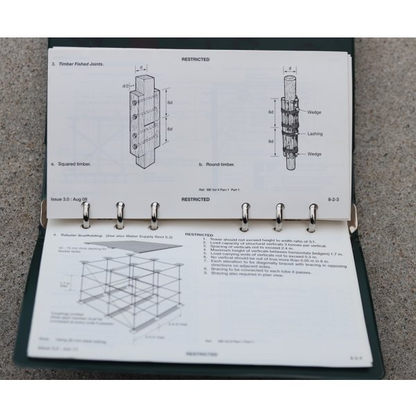 画像7: 英軍バインダー入り王立工兵隊マニュアル (7)