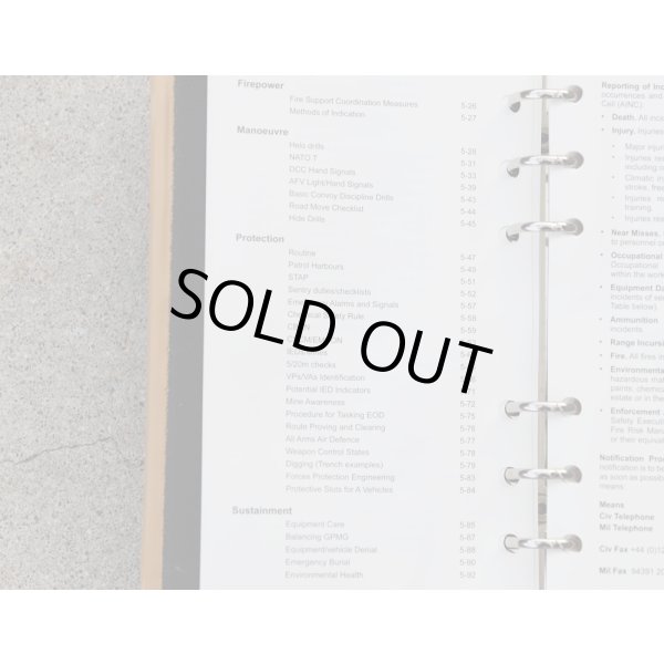 画像9: 英軍陸軍バインダー入りマニュアル (9)